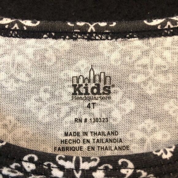 Kids Headquarters Girl’s Long Sleeves Top Sz 4 - Picture 3 of 4